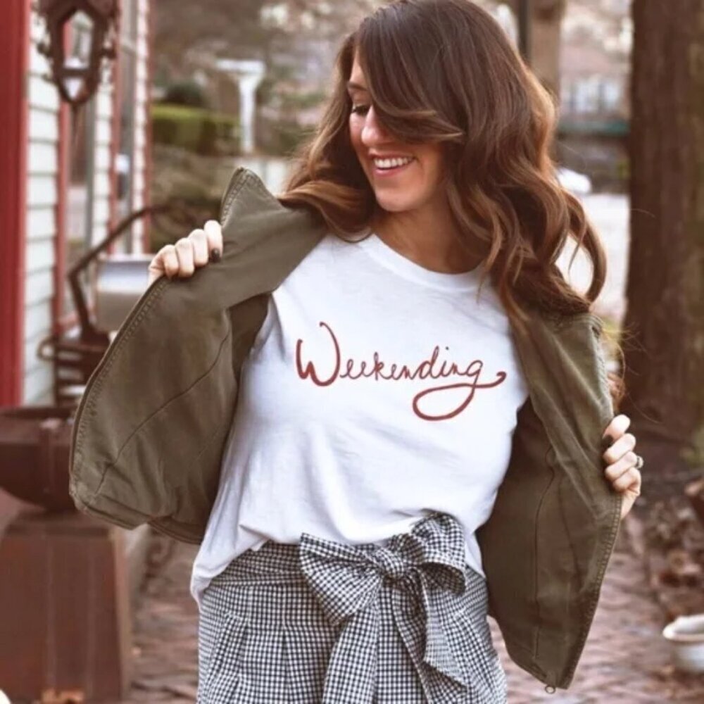 MATE the Label for Anthropologie Weekending Graphic Tee, Size XS